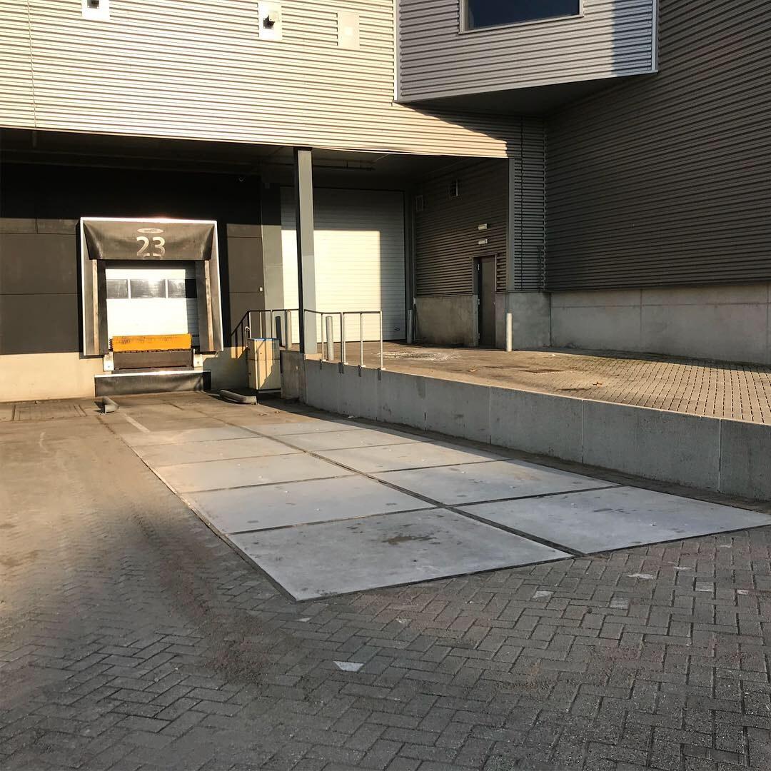 Prefab betonplaten Laaddock