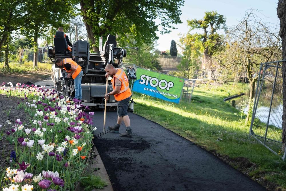 Asfalteren  | Buitengewoon Molen van Piet Alkmaar fietspad asfalteren frezen deklaag