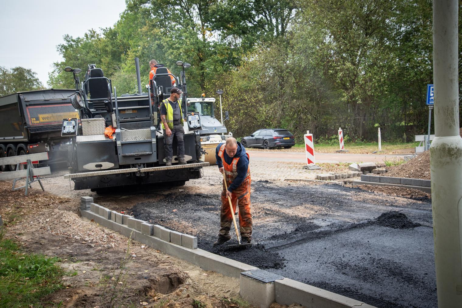 Asfalteren in Roosendaal